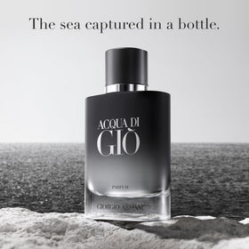 Armani Beauty Acqua di Giò Parfum bottle side view showing dimensions