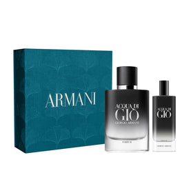 Armani Beauty Acqua di Giò Parfum Gift Set front view with both colognes