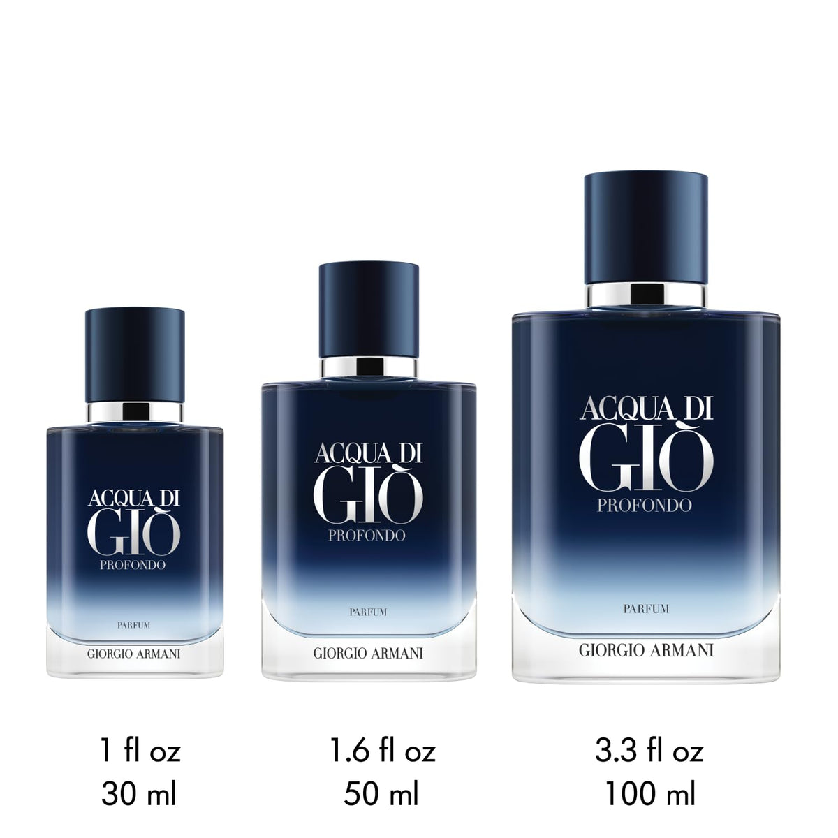 Armani Beauty Acqua di Giò Profondo Parfum on display
