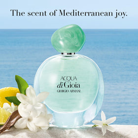 Armani Beauty Acqua di Gioia Eau de Parfum packaging with floral design
