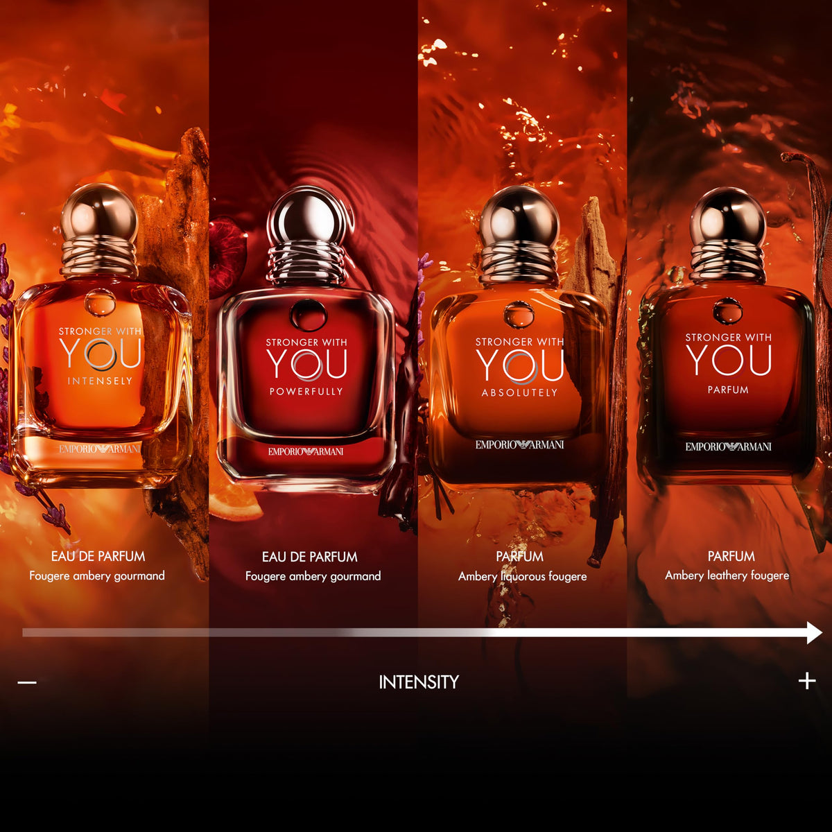 Armani Beauty Stronger With You Intensely cologne with lavender and vanilla
