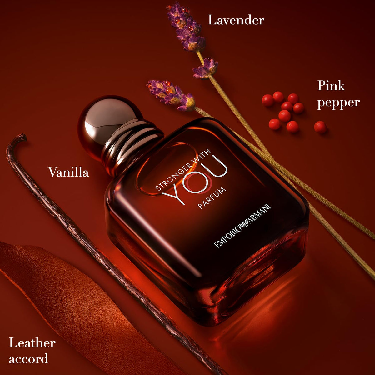 Armani Beauty Stronger With You Parfum bottle side view