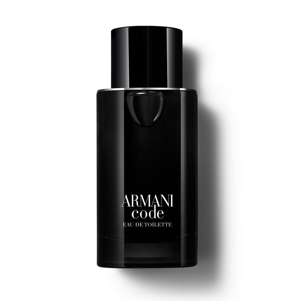 Armani Code Eau de Toilette 2.5 Fl Oz front view with unique rounded square bottle