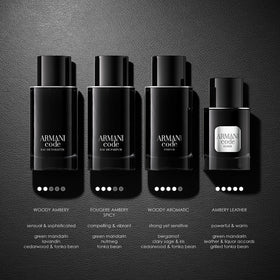 Armani Code Eau de Toilette 2.5 Fl Oz packaging with elegant design