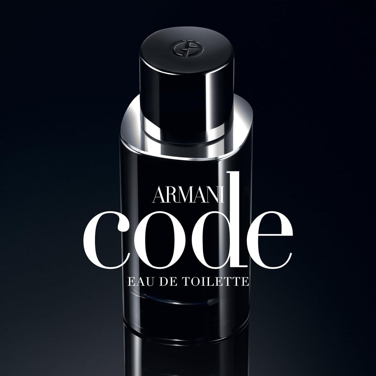 Armani Code Eau de Toilette 2.5 Fl Oz side view highlighting the silver reflections
