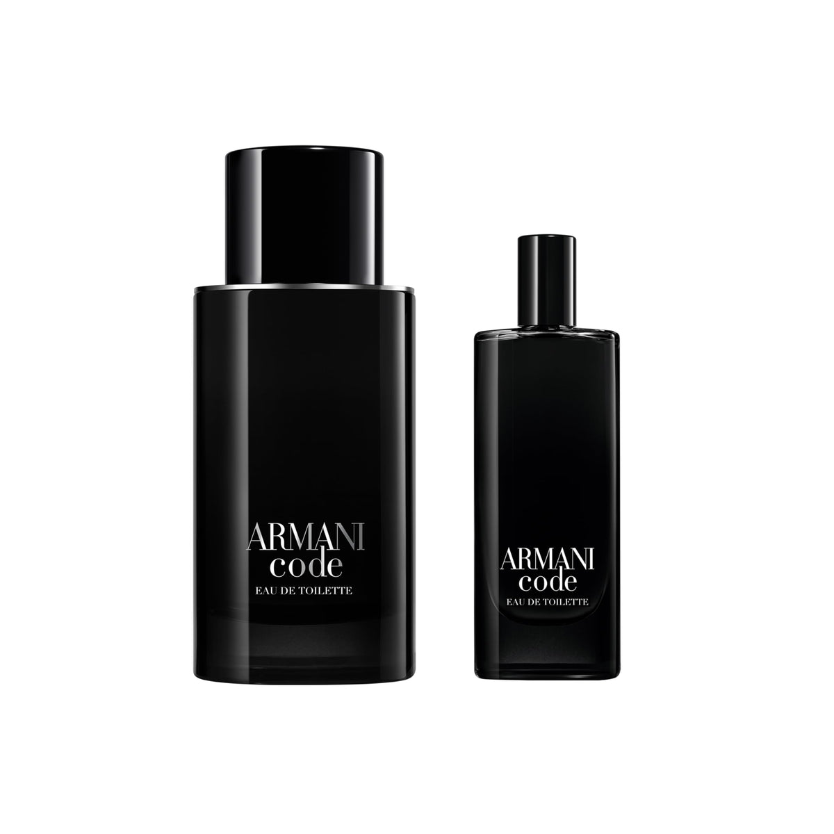Armani Code Eau de Toilette set displayed in elegant gift packaging