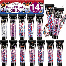 AROIC 14Pcs Body Glitter Set packaging front view