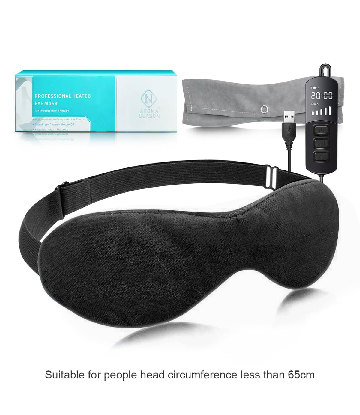 Aroma Season Heated Eye Mask close-up of graphene technology