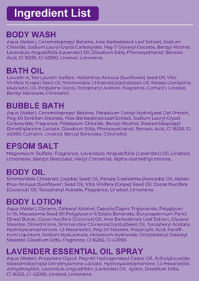 Aromatic essential oil spray from DOYEEWO Lavender Spa Set
