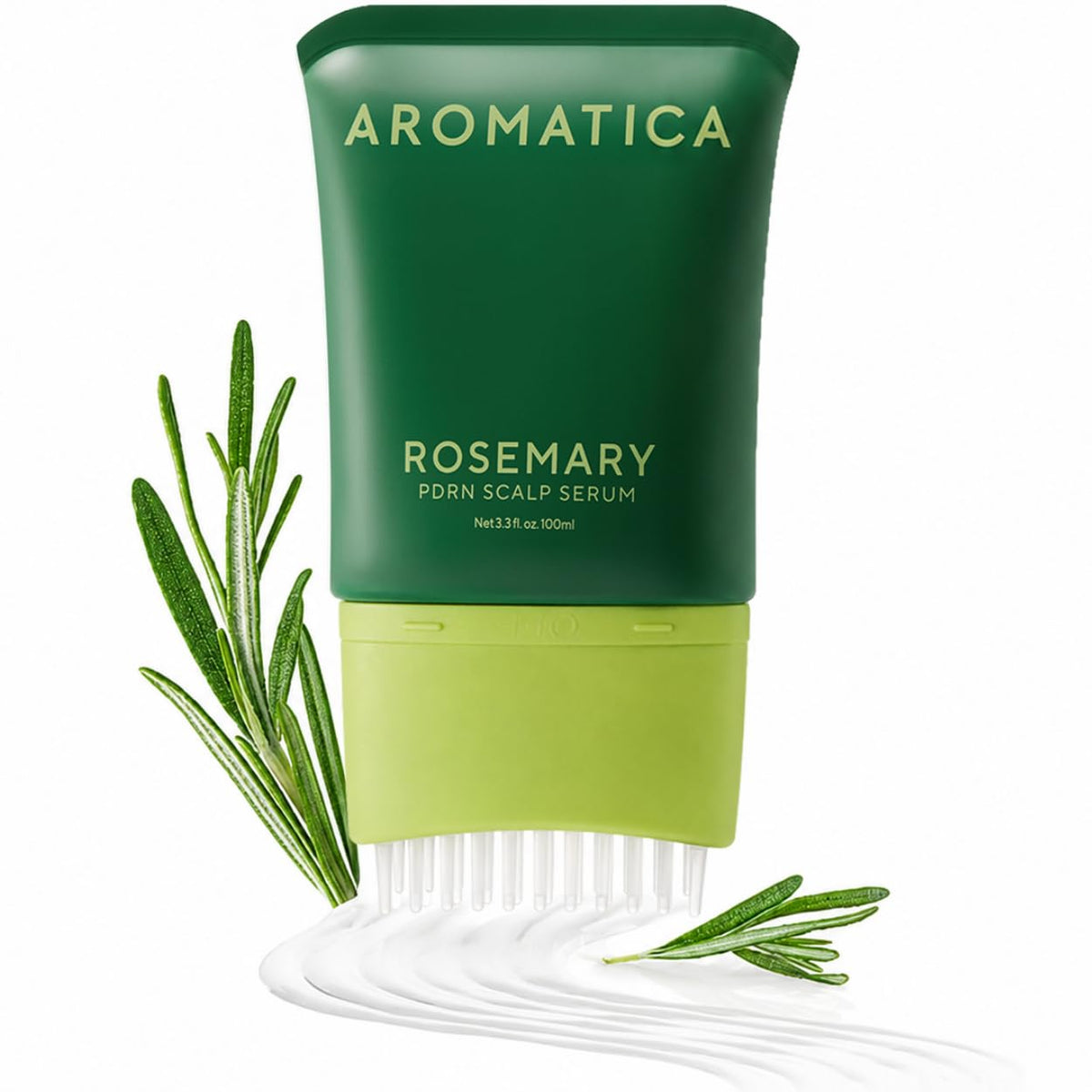 AROMATICA Overnight Rosemary PDRN Scalp Serum front view with packaging