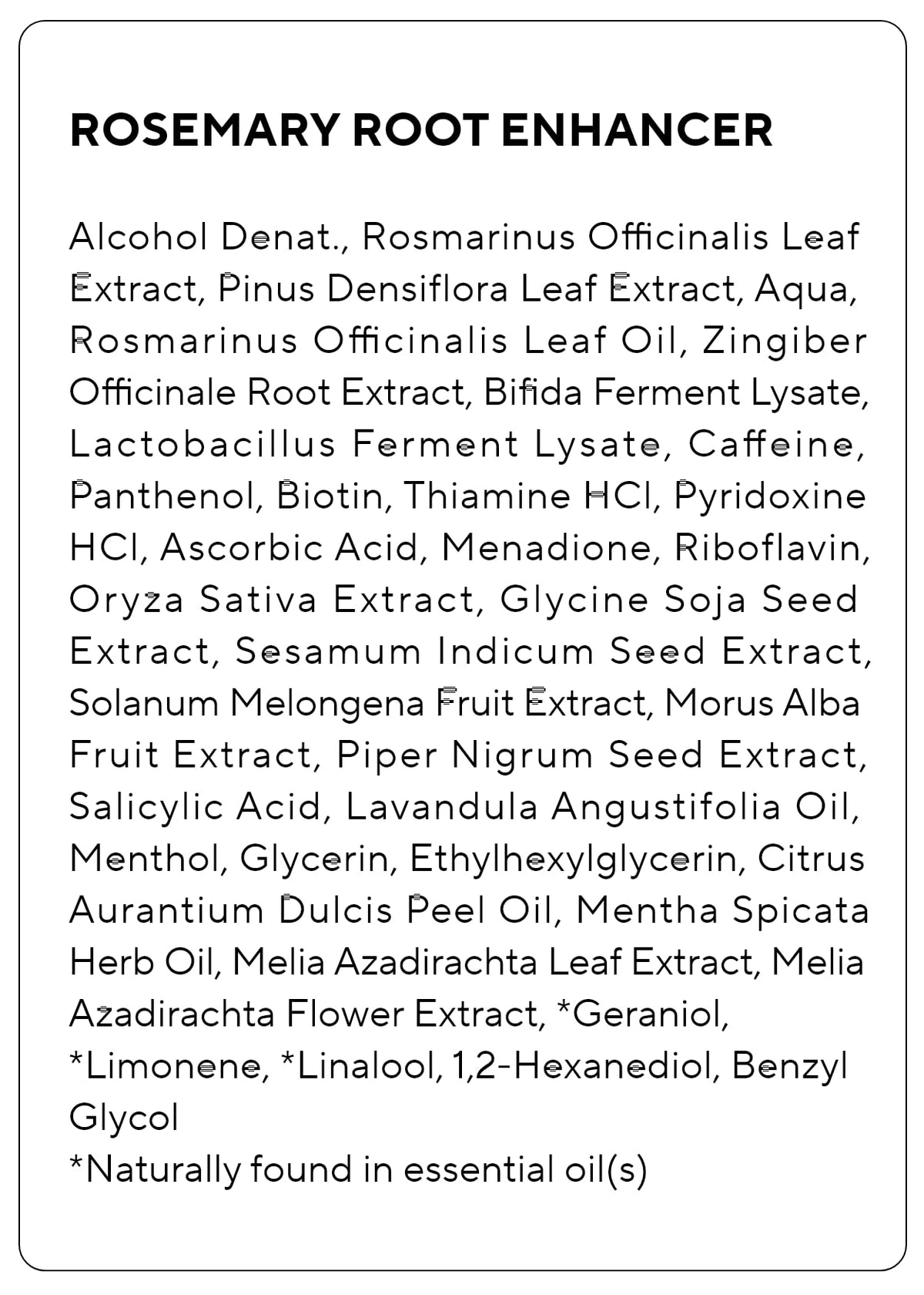 AROMATICA Root support Rosemary Water 130g application demonstration