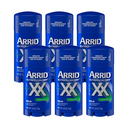 Arrid Antiperspirant Deodorant Solid Unscented front view