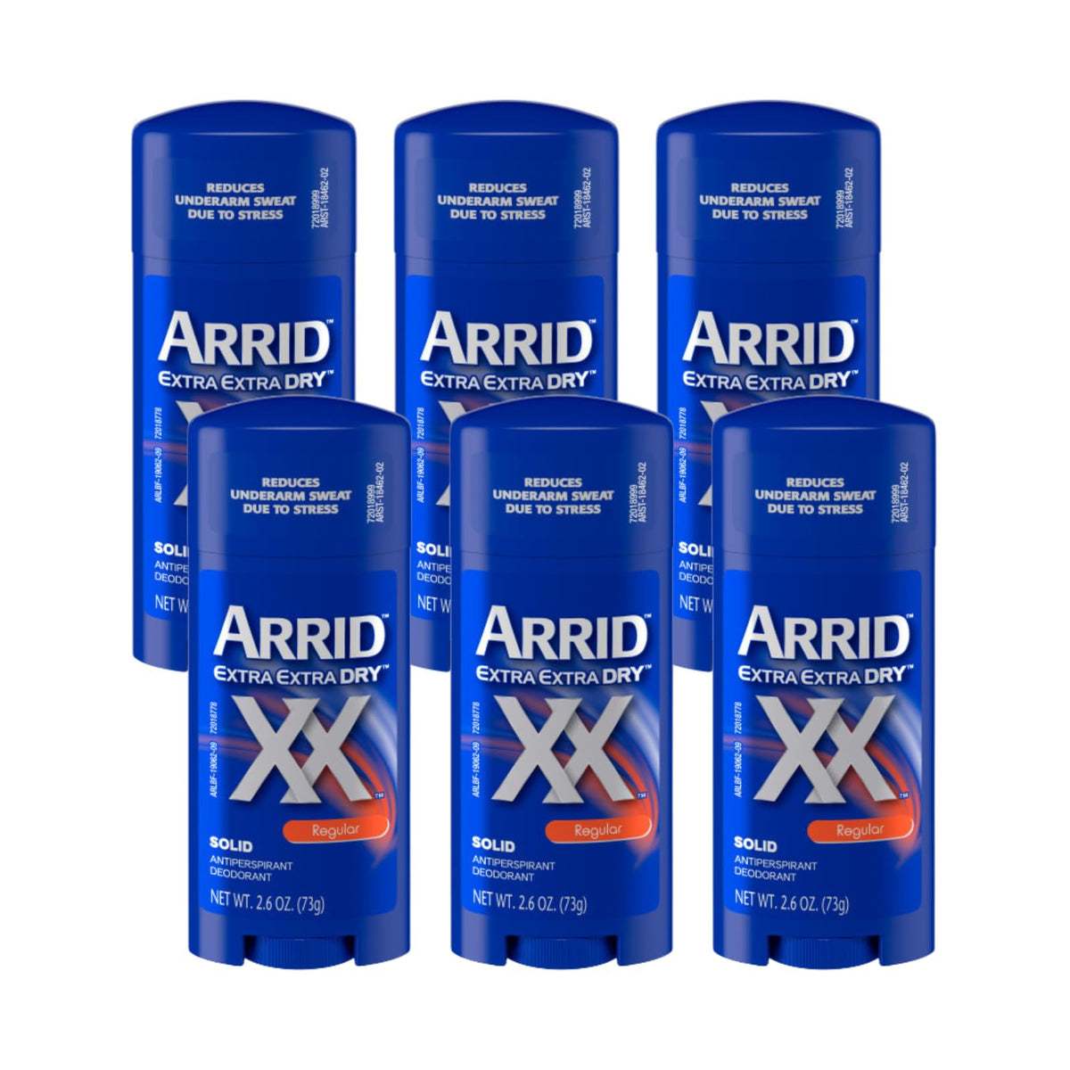 Arrid Extra Extra Dry Antiperspirant Deodorant front view, 2.6 Oz