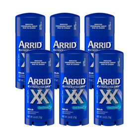 Arrid Extra Extra Dry Antiperspirant Deodorant front view, Cool Shower scent