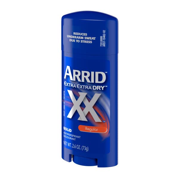 Arrid Extra Extra Dry Antiperspirant Deodorant side view showing stick