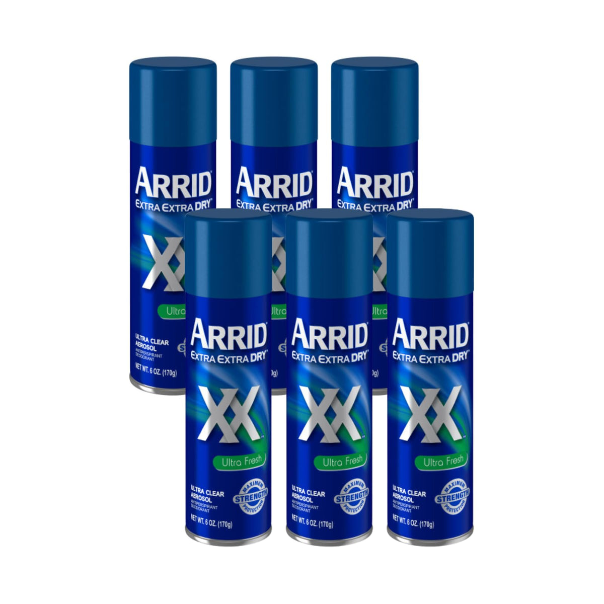 Arrid XX Extra Extra Dry Antiperspirant Deodorant 6 oz front view