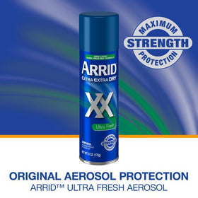 Arrid XX Ultra Clear Anti-Perspirant Deodorant Spray packaging