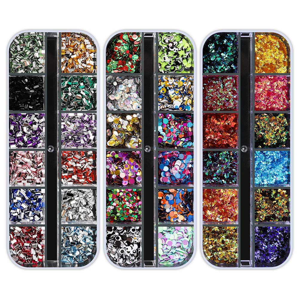 Artdone Nail Rhinestones Kit tools and accessories layout