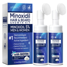 Artimore 5% Minoxidil Foam front view, 120ml bottle
