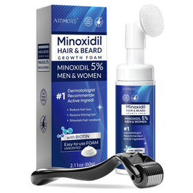 Artimore 5% Minoxidil Foam front view, 2 ounce bottle