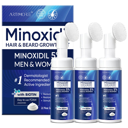 Artimore 5% Minoxidil Foam front view, 6-ounce bottle