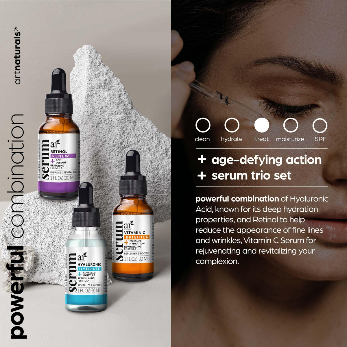 Artnaturals Vitamin C Face Serum bottle with dropper