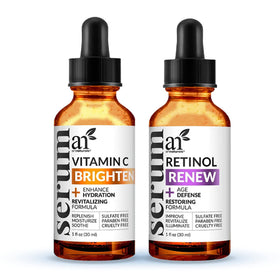 Artnaturals Vitamin C & Retinol Serum Set packaging front view