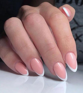 Artquee Press On Nails Short Pink French Almond packaging