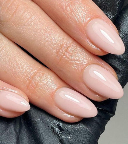 Artquee Press on Nails Short Soft Pink Almond front view