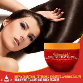 Arvazallia Hydrating Argan Oil Hair Mask application on hair