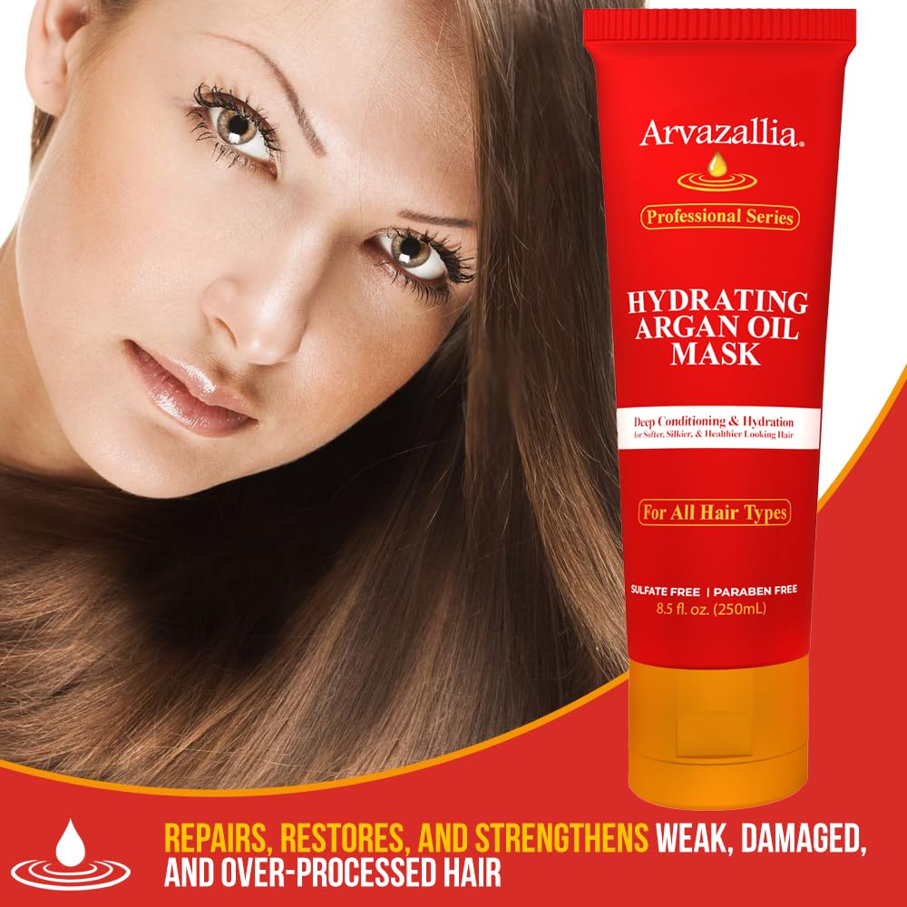 Arvazallia Hydrating Argan Oil Hair Mask packaging