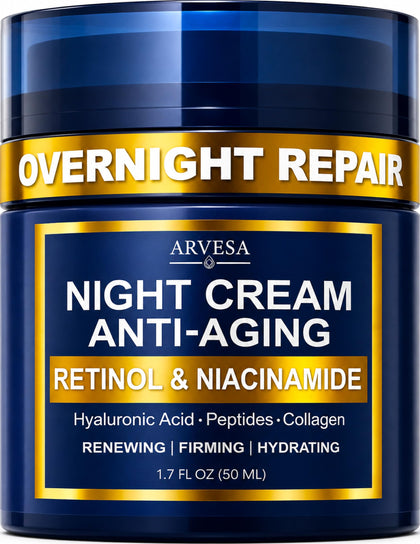 Arvesa Night Cream front view 159g jar