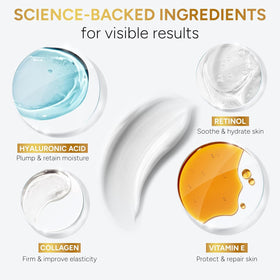 Arvesa Retinol Cream application on face