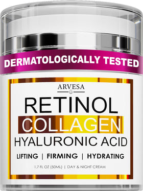 Arvesa Retinol Cream front view with packaging