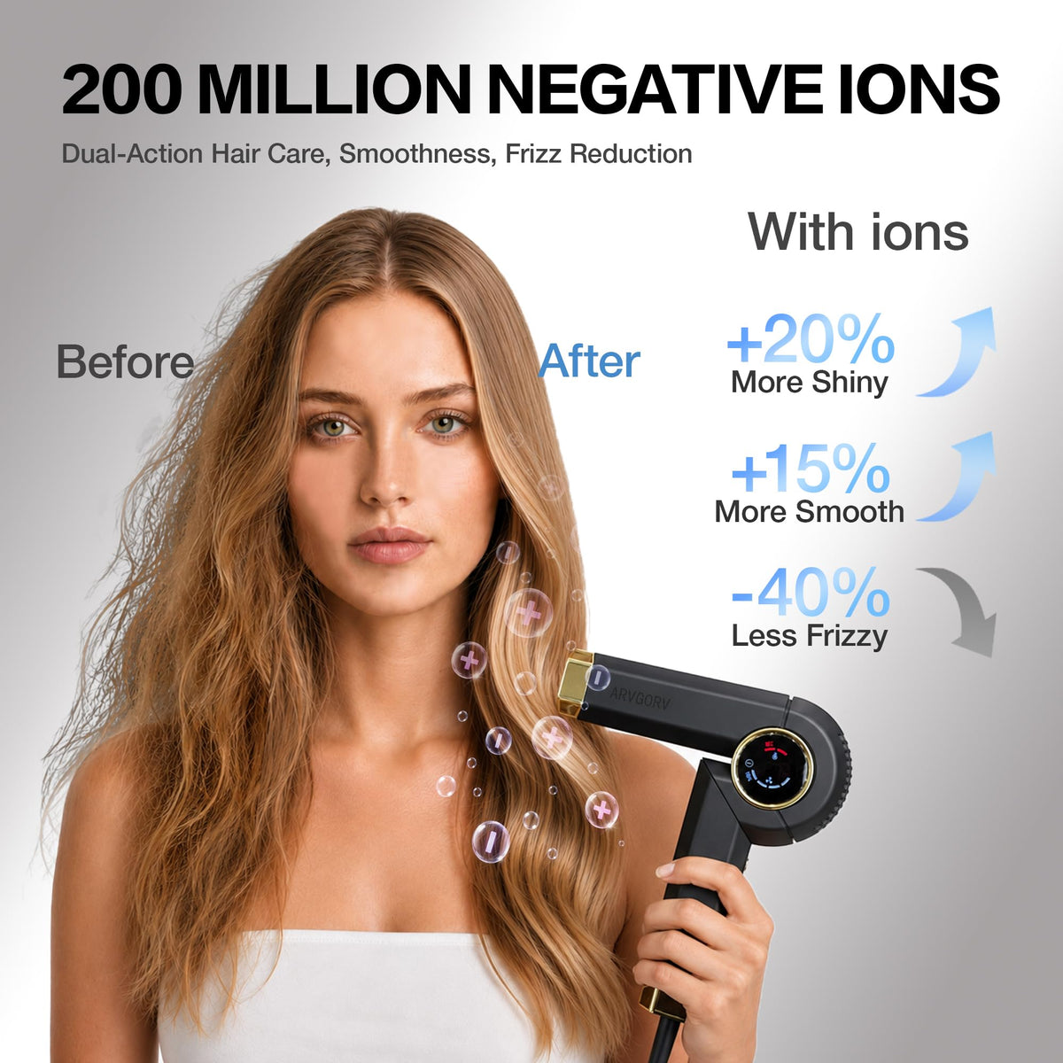 ARVGORV Travel Hair Dryer in travel storage bag