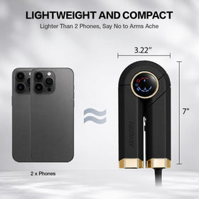 ARVGORV Travel Hair Dryer showcasing compact design