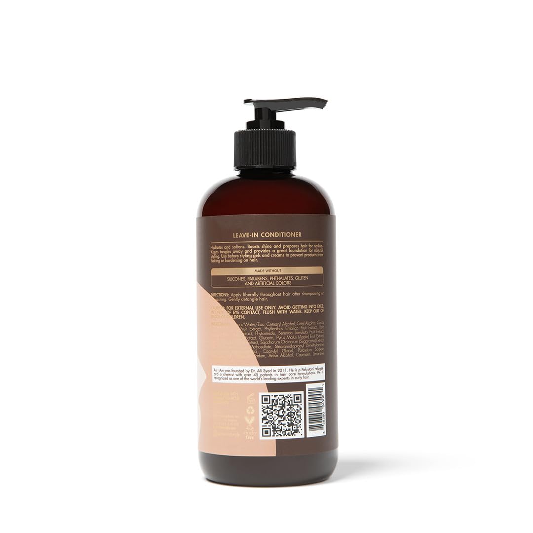 As I Am Coconut Leave In Conditioner 16 fl oz back view