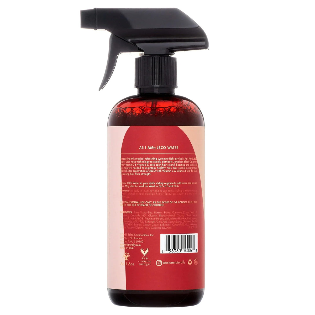 As I Am Jamaican Black Castor Oil Water Pack of 3 bottles