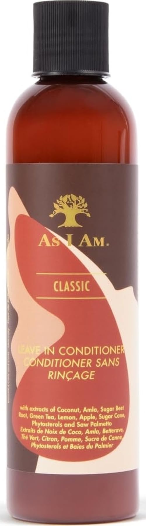 As I Am Leave-In Conditioner 237ml front view with natural ingredients