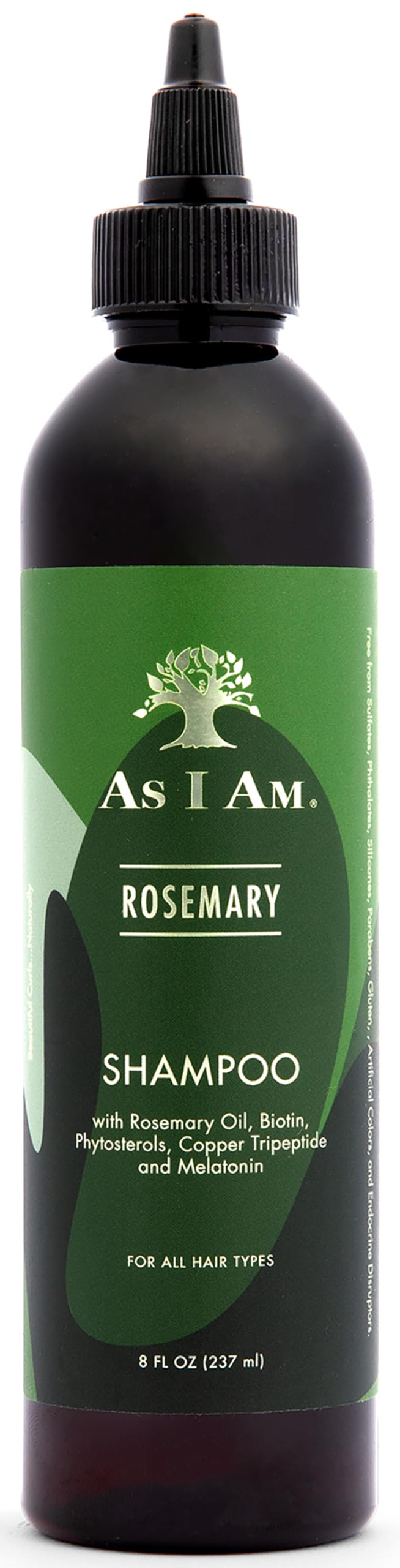 As I Am Rosemary Shampoo 8 oz front view with packaging