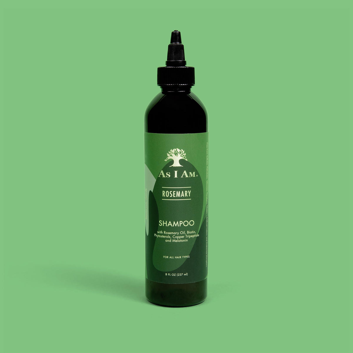 As I Am Rosemary Shampoo 8 oz with rosemary leaves