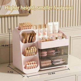 Asdbko Makeup Organizer displaying skincare products