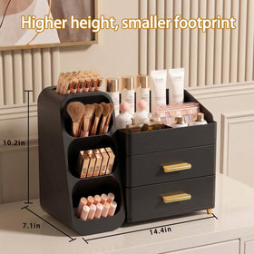 Asdbko organizer showcasing multiple compartments for makeup
