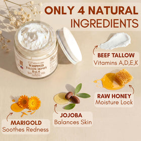 ASHTON CARE Whipped Beef Tallow and Honey Balm application on skin