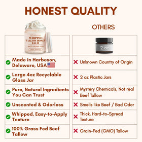 ASHTON CARE Whipped Beef Tallow and Honey Balm in hand