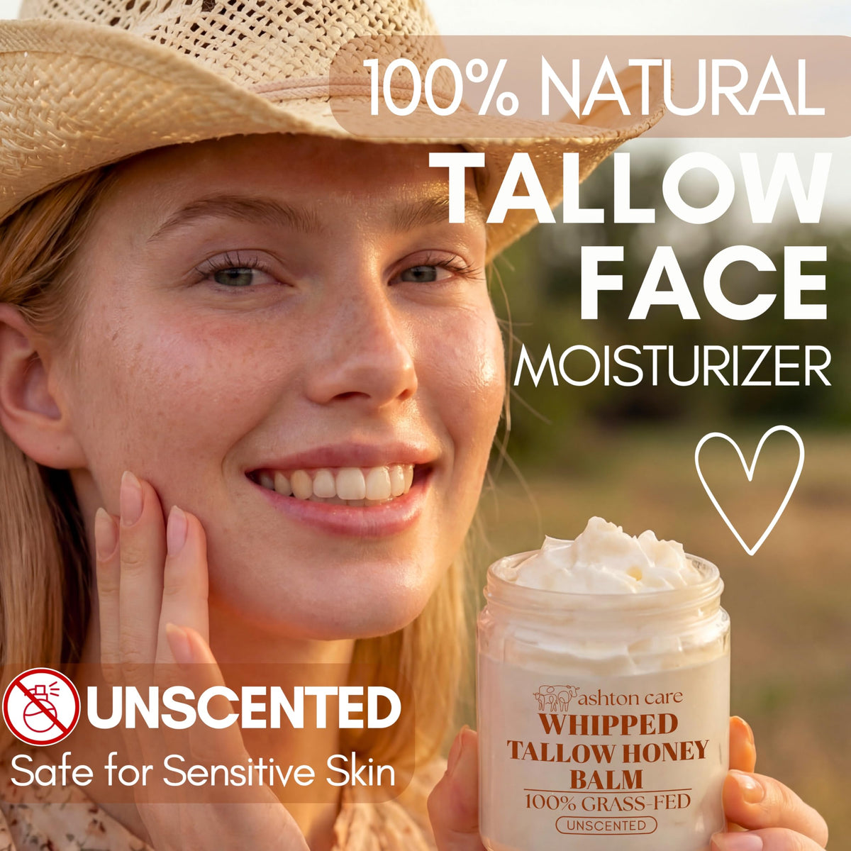 ASHTON CARE Whipped Beef Tallow and Honey Balm texture close-up