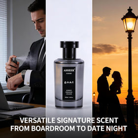 ASSEEK G.O.A.T Perfume for Men 80ml in travel bag