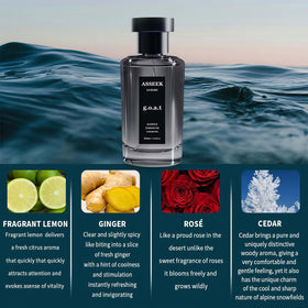 ASSEEK G.O.A.T Perfume for Men 80ml with floral notes