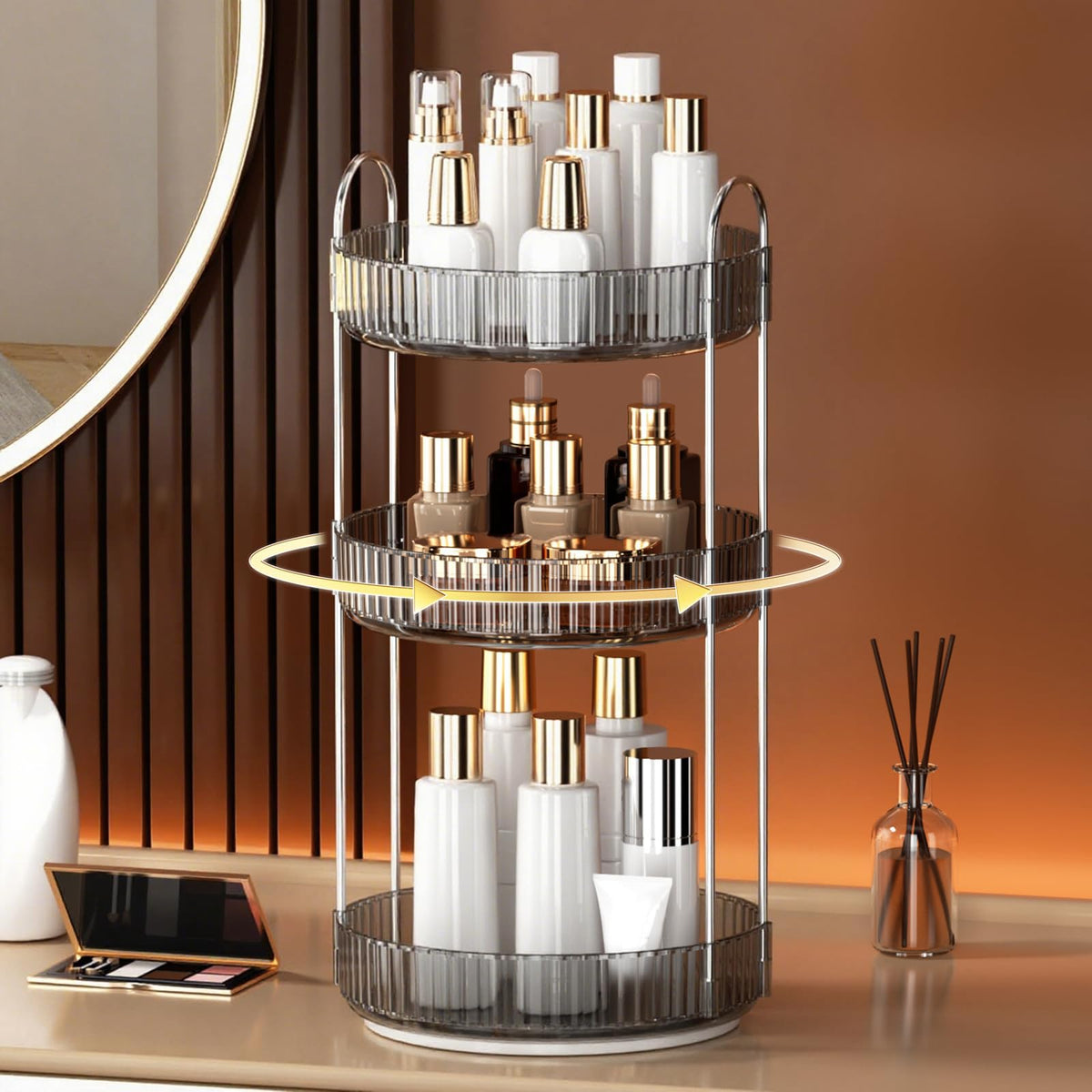 Assembly instructions for YCIA&DONE makeup organizer