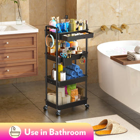 Assembly process of SUNALLY Makeup Cart Organizer parts